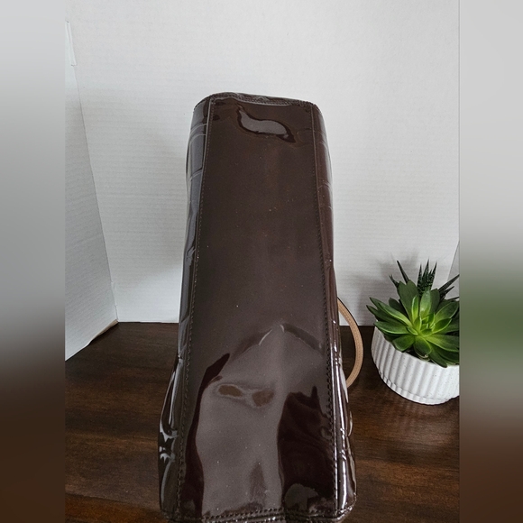 Coach Peyton Signature Embossed Patent Leather Pocket Tote F25188 - Picture 7 of 12